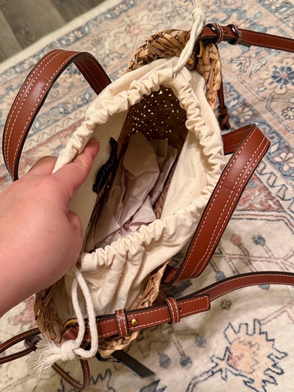 House of Harlow 1960 | Woven Straw Crossbody - Picture 8 of 9